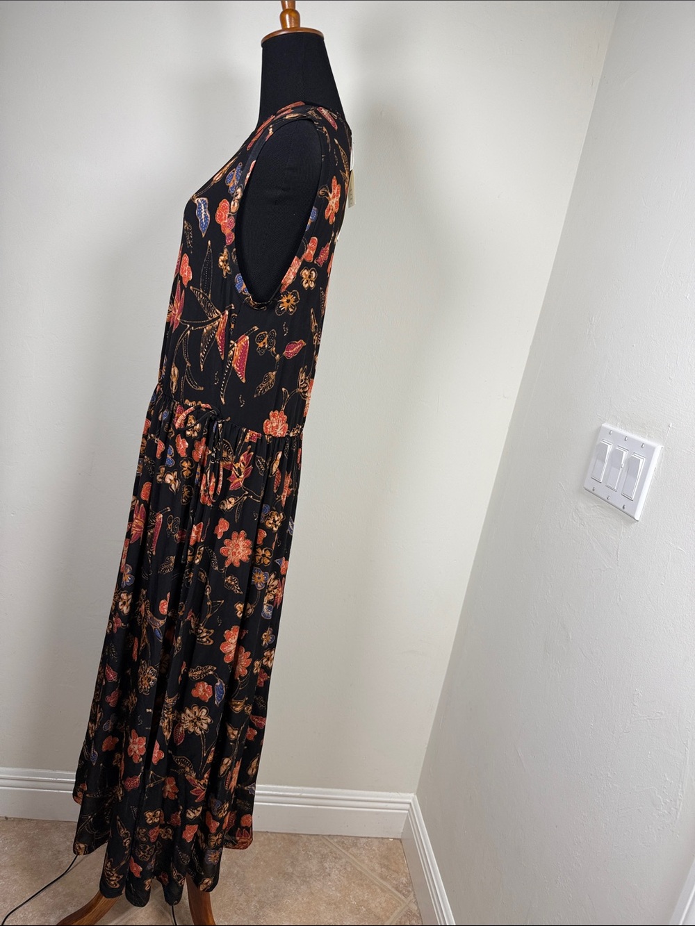 ULLA JOHNSON Cleo Odessauu Sleeveless Floral Dress L - Picture 6 of 10